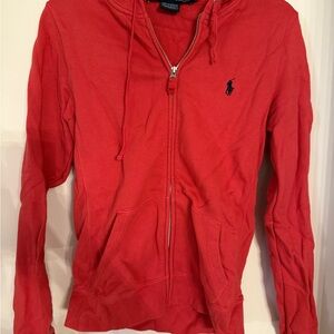 Polo Ralph Lauren Red Zip-Up Hoodie